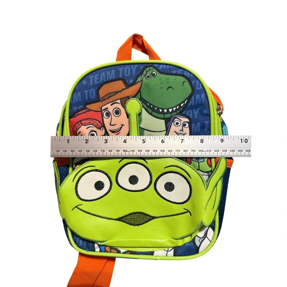 Disney Toy Story Mini Backpack Toddler Kids Blue Green Alien 2023 10 Inch
